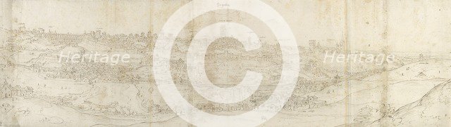 Panoramic View of Segovia from the East, c1550-1560. Artist: Anthonis van den Wyngaerde.