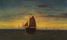 Boston Harbor, ca. 1860-1869. Creator: Charles Manger.