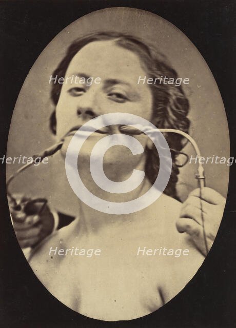 Figure 78: Scene of coquetry, 1854-56, printed 1862. Creators: Duchenne de Boulogne, Adrien Alban Tournachon.