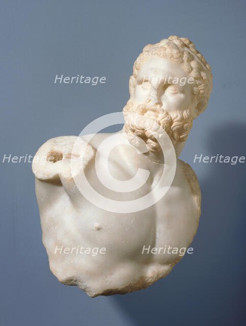 Bust of a Pugilist and detached fragments (2), A.D. 100-200. Creator: Unknown.