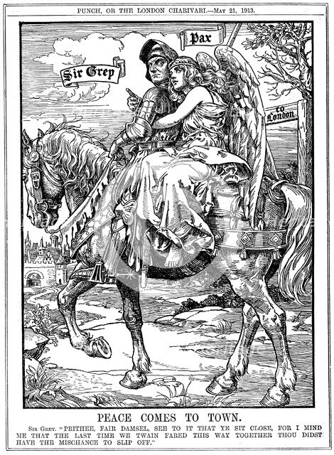 'Peace Comes to Town', 1913. Artist: Leonard Raven-Hill