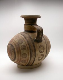 Jug in the Shape of a Barrel, 750-550 BCE. Creator: Unknown.