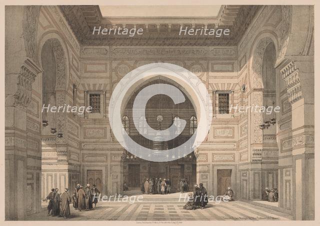 Egypt and Nubia: Volume III - No. 36, Interior of the Mosque of the Sultan El Ghoree, 1838. Creator: Louis Haghe (British, 1806-1885).