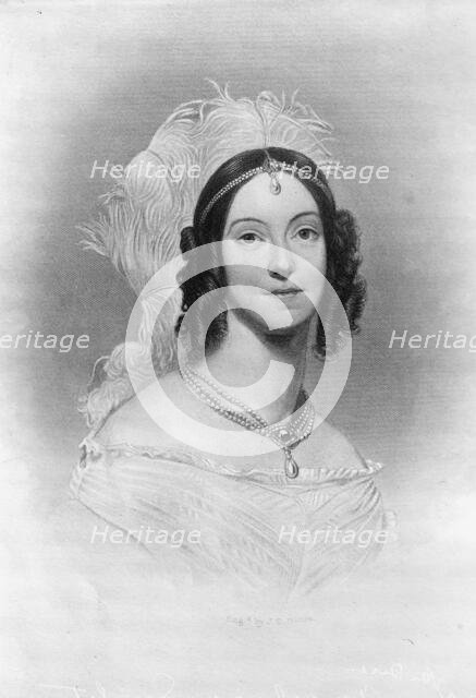 Dr. Angelica Singleton, Mrs. Abraham Van Buren, 1842, (1913). Creator: Unknown.