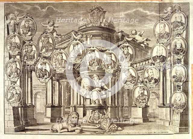 Emperors Incas of Peru, engraved book 'Astronomical and Physical Observations in the kingdom of P…