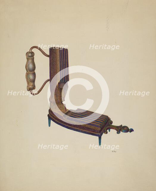 Fluting Iron, c. 1940. Creator: Joseph L. Boyd.