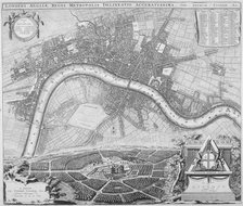 Map of London, 1690. Artist: Anon