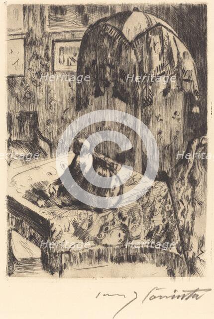 Interieur mit Stehlampe (Interior with Floor Lamp), 1916. Creator: Lovis Corinth.