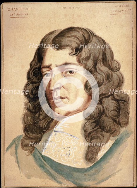 Portrait of the composer Marc-Antoine Charpentier (1634-1704).
