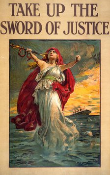 Take up the sword of justice , 1915. Creator: Partridge, Sir Bernard (1861-1945).