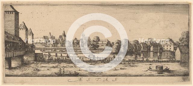 Summer: The Bathing Place, c. 1628/1629. Creator: Wenceslaus Hollar.