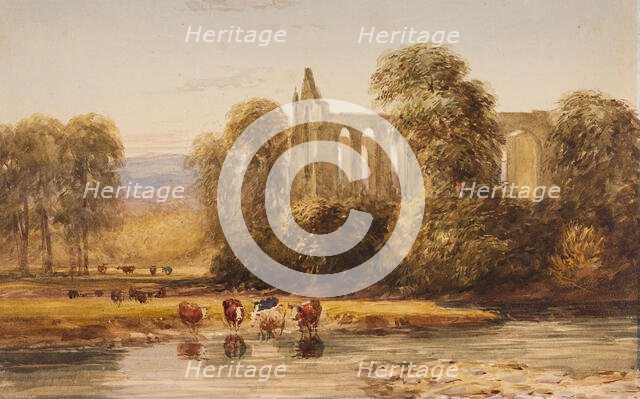 Bolton Abbey, Yorkshire, c1820s. Creator: David Cox the Elder.
