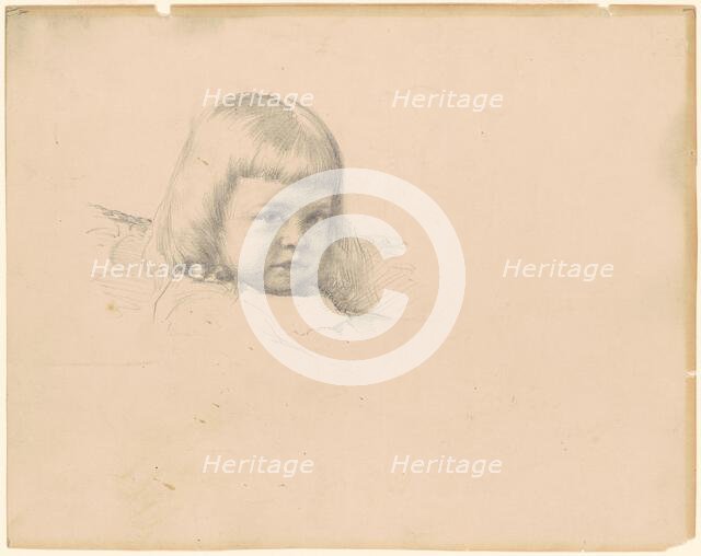 Study for "Portrait of Esther Haydin", 1886. Creator: Robert William Vonnoh.