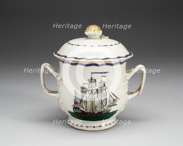 Sugar Bowl with Cover, 1790/1800. Creator: Unknown.
