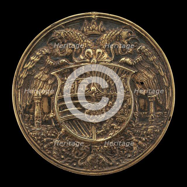 Double-headed Eagle, Charged with Shield [reverse], 1537. Creator: Reinhart, Hans.