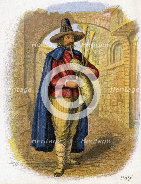 'Italian Musician', 1809.Artist: W Dickes