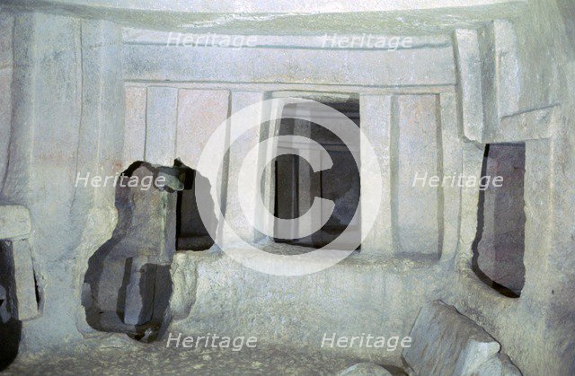 Mnajdra Temple complex on Malta. Artist: Unknown