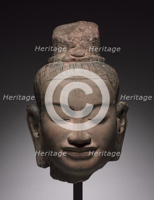 Head of Lokeshvara, late 1100s-early 1200s. Creator: Unknown.