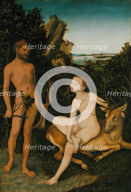 Landscape with Apollo and Diana, 1530. Artist: Cranach, Lucas, the Elder (1472-1553)