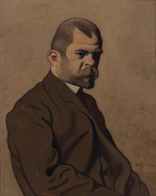Portrait of Ambroise Vollard (1865-1939), 1902. Creator: Vallotton, Felix Edouard (1865-1925).