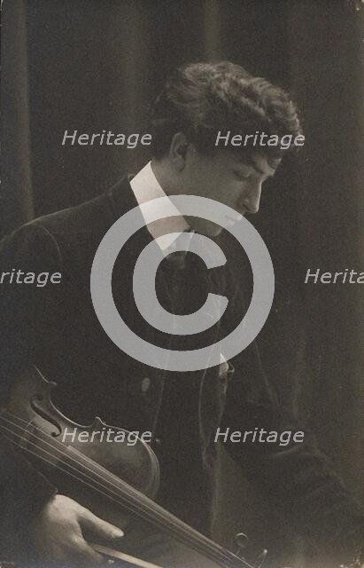 Portrait of the violinist and composer Paul Kochanski (1887-1934), 1907. Creator: Anonymous.