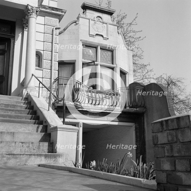 House with subterranean garage, Hampstead, London, 1962. Artist: John Gay