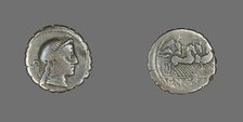 Denarius Serratus (Coin) Depicting the Goddess Venus, about 79 BCE. Creator: Unknown.