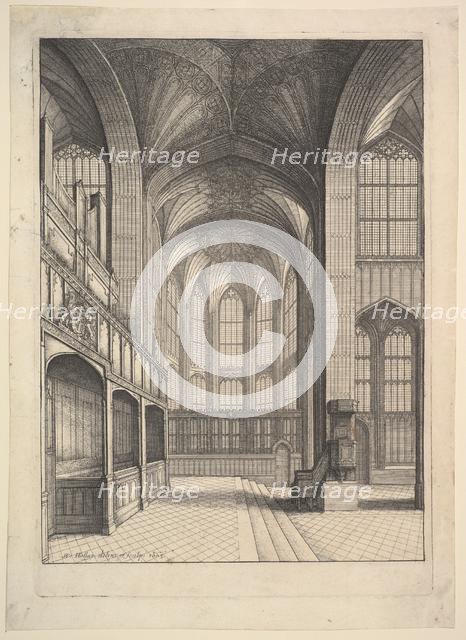 Bray's Chapel in St. George's Chapel, Windsor., 1663. Creator: Wenceslaus Hollar.