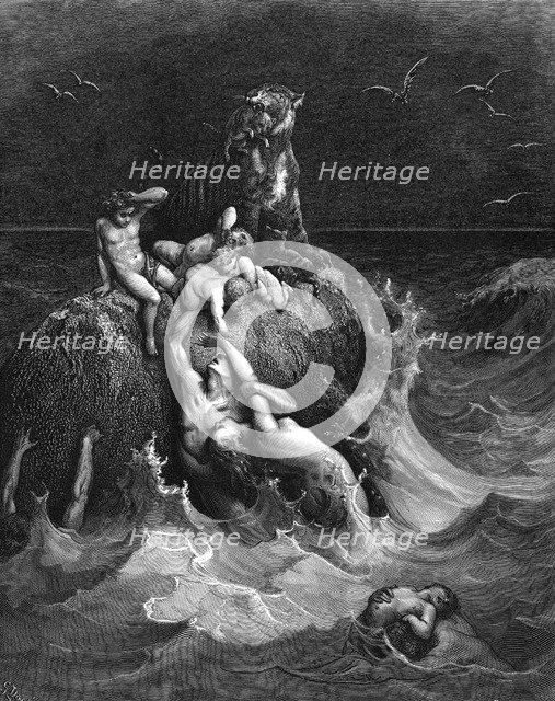 'The Deluge', 1866. Artist: Gustave Doré