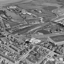 Portishead Dock and branch railway line, Portishead, North Somerset, 1972. Artist: Aerofilms.