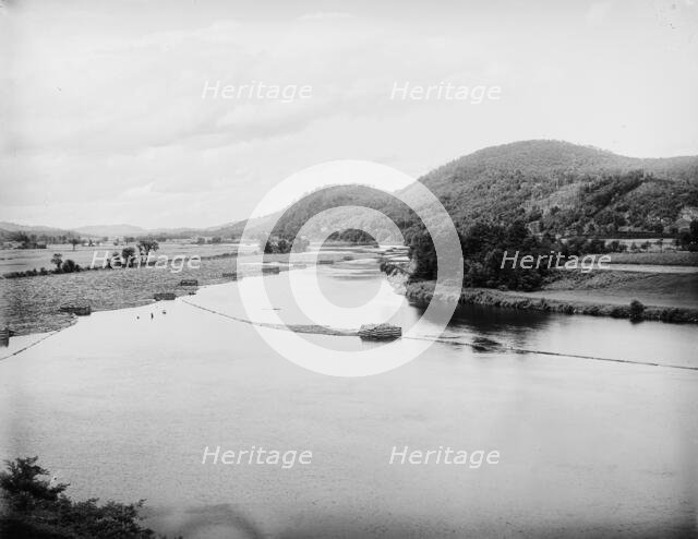 Connecticut River above Bellows Falls, Vt., between 1900 and 1910. Creator: Unknown.