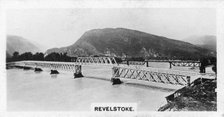 Bridge over the Columbia River, Revelstoke, British Columbia, Canada, c1920s. Artist: Unknown