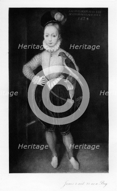 James I as a boy, (1907). Artist: Unknown