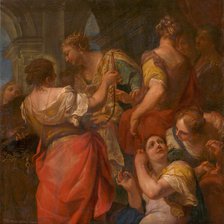 Achilles and the Daughters of Lycomedes, c. 1680. Creator: Molinari, Antonio (1655-1704).