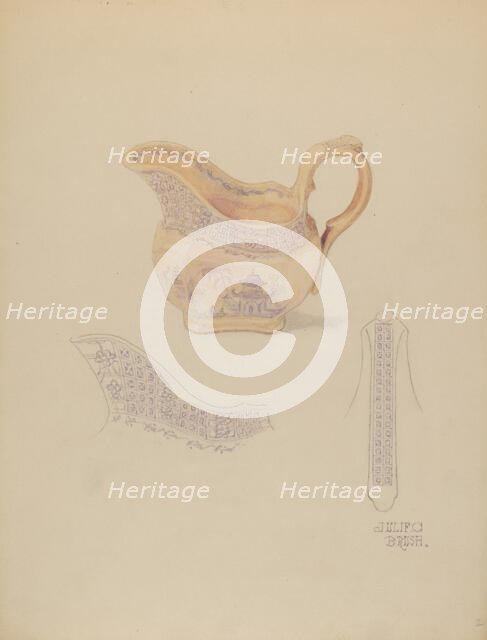 Cream Pitcher, c. 1936. Creator: Julie C Brush.
