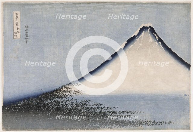 Fine Wind, Clear Weather, variant edition, from the series Thirty-six Views of Mount Fuji , c. 1831. Creator: Hokusai, Katsushika (1760-1849).