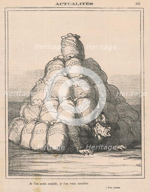 Je t'en avais comblé ..., 19th century. Creator: Honore Daumier.