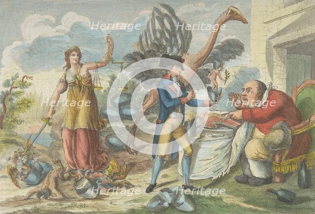 The Ninth of Thermidor, or the English Surprise..., 1795. Creator: Jean Baptiste Marie Louvion.