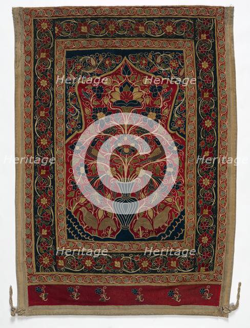 Royal Round Tent made for Muhammad Shah (wall panel with one panel B), 1834-1848. Creator: Unknown.