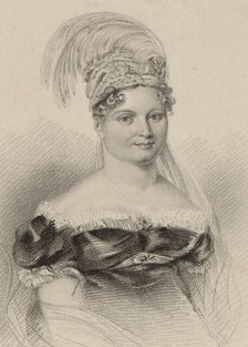 Portrait of the singer Joséphine Fodor (1789-1870), 1818. Creator: Thomson, James (1788-1850).