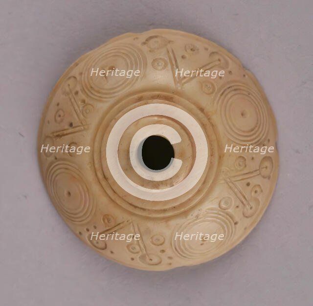 Spindle Whorl, Iran, 9th-10th century. Creator: Unknown.