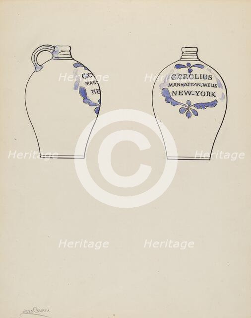 Jug, c. 1936. Creator: Charles Caseau.