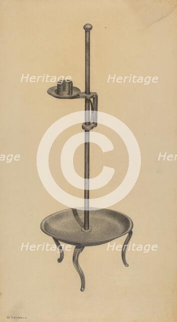 Candle Stand, 1939. Creator: Gordon Sanborn.