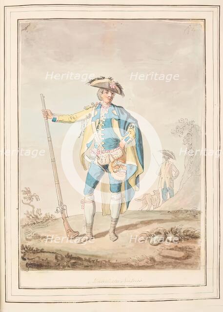 Nicholetto Naples, leaf from 'A Collection of Dresses by David Allan Mostly from Nature', 1776. Creator: David Allan.