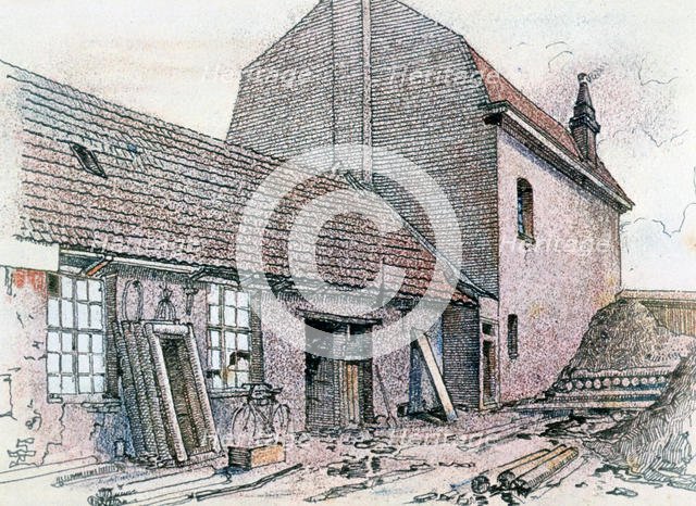 'Shelter in Fournes', c1914-c1918(?). Artist: Adolf Hitler