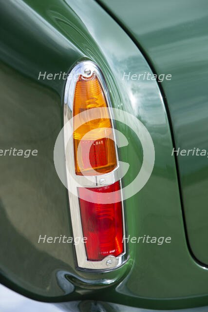 Left tail lights of a 1961 Aston Martin DB4 GT previously owned by Donald Campbell. Creator: Unknown.