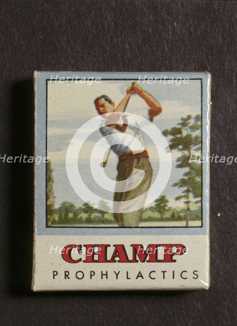 Packet of Champ Prophylactics, early 20th century. Artist: Unknown