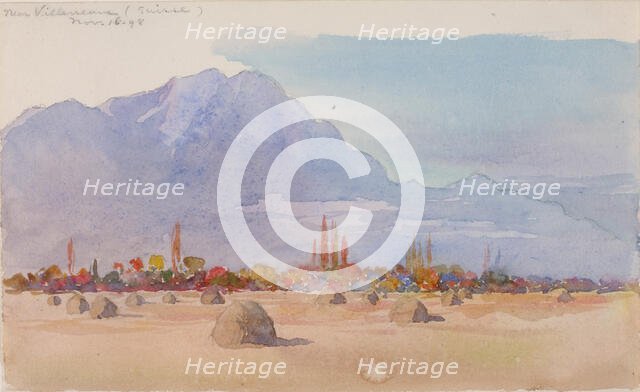 Near Villeneuve, Suisse, 1898. Creator: George Elbert Burr.