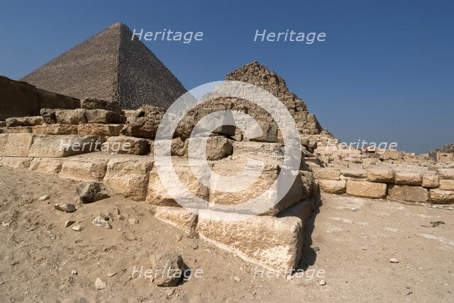 Pyramids, Giza, Egypt, 2007. Creator: Ethel Davies.