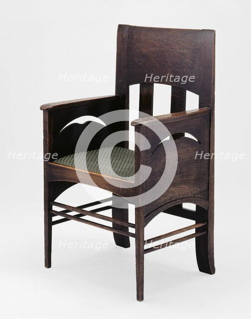 Armchair, Scotland, 1897. Creator: Charles Rennie Mackintosh.